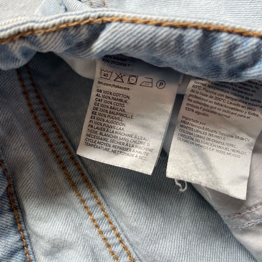 Women’s Primark Denim & Co size 10 high rise 90s boyfriend Distressed Jeans - Picture 11 of 12